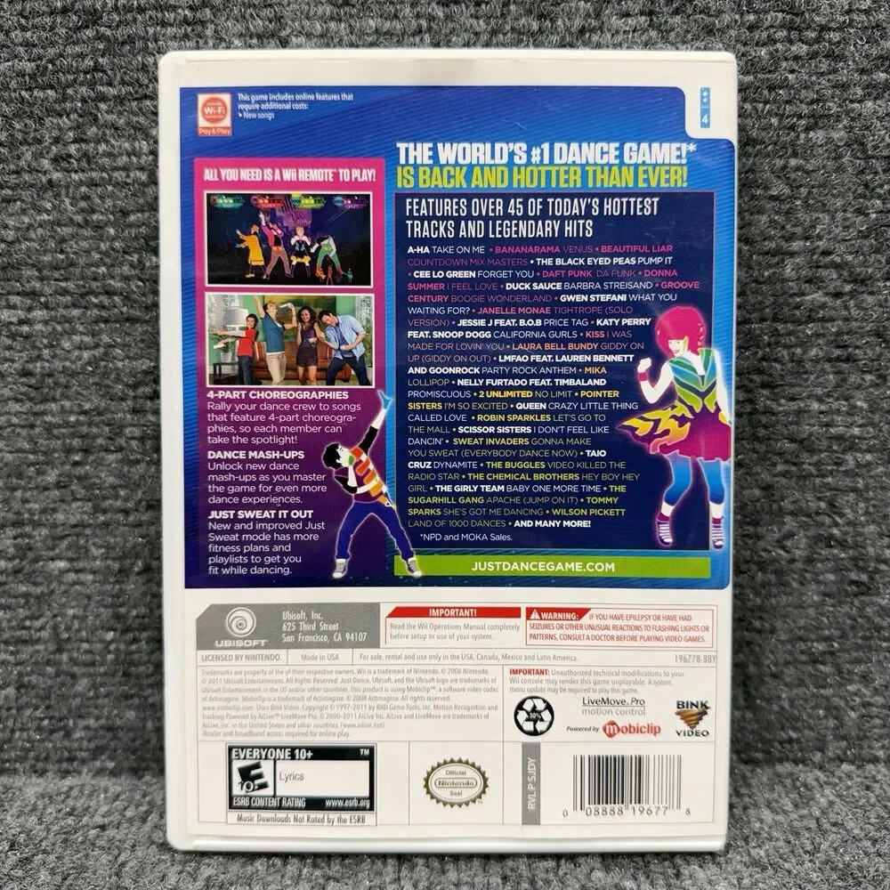 Ubisoft Just Dance 3 Nintendo Wii 2011, Manual Included, Multiplayer Tested